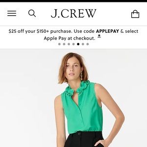 J Crew Ruffleneck Sleeveless Top Plus Size 3X